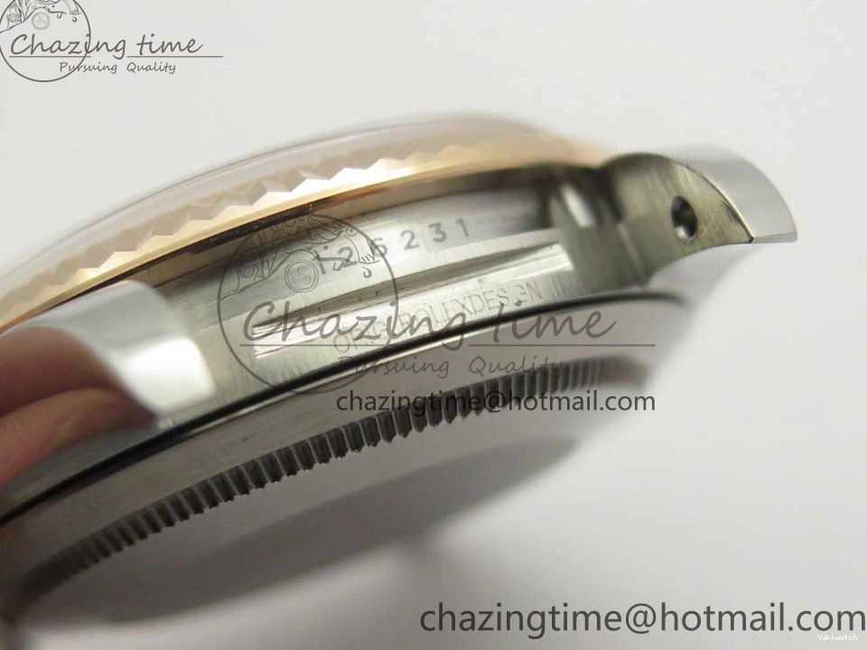 Black 904 36mm Jubilee Wrapped RG Bracelet 116231 GMF SS SS RG DateJust on Dial Diam A2836 Wrapped 0313